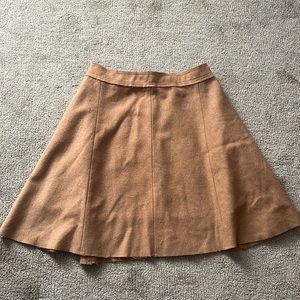 Tan Wool Skirt